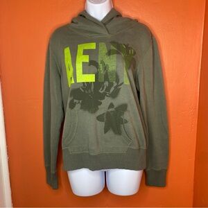 American Eagle Outfitters Men’s Green Pullover Long Sleeve Hoodie
